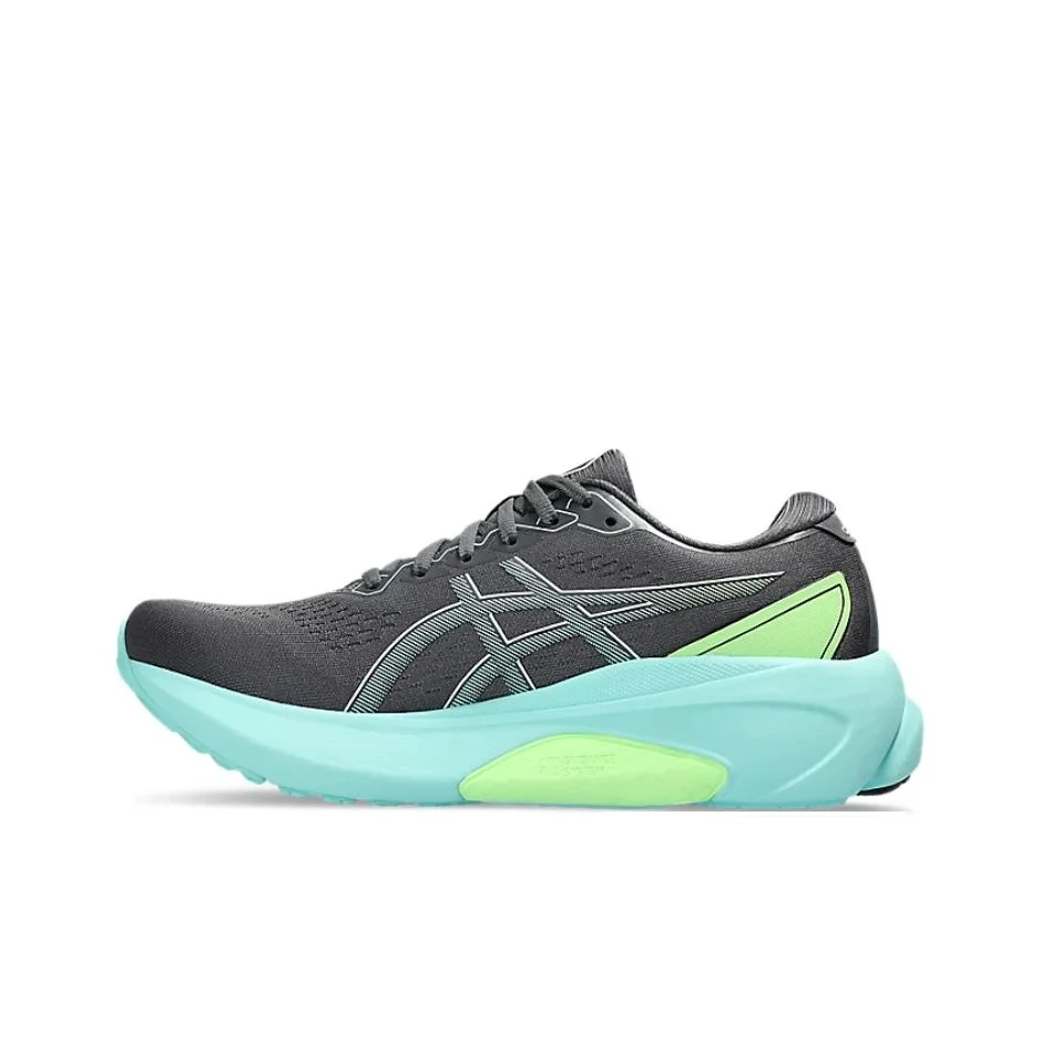 ASICS Gel Kayano 30 Abrasion Resistant Breathable Low top Running Shoes Men's Black Blue 1011B548-022