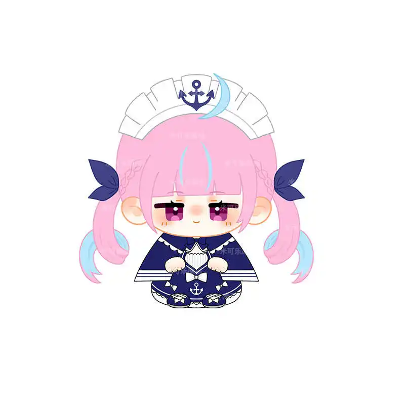 Hololive Minato Aqua Shirakami Fubuki Spel Pluche Katoenen Pop Leuke Zithouding Dango Speelgoed Cosplay 12 cm Hanger Sleutelhanger Gift