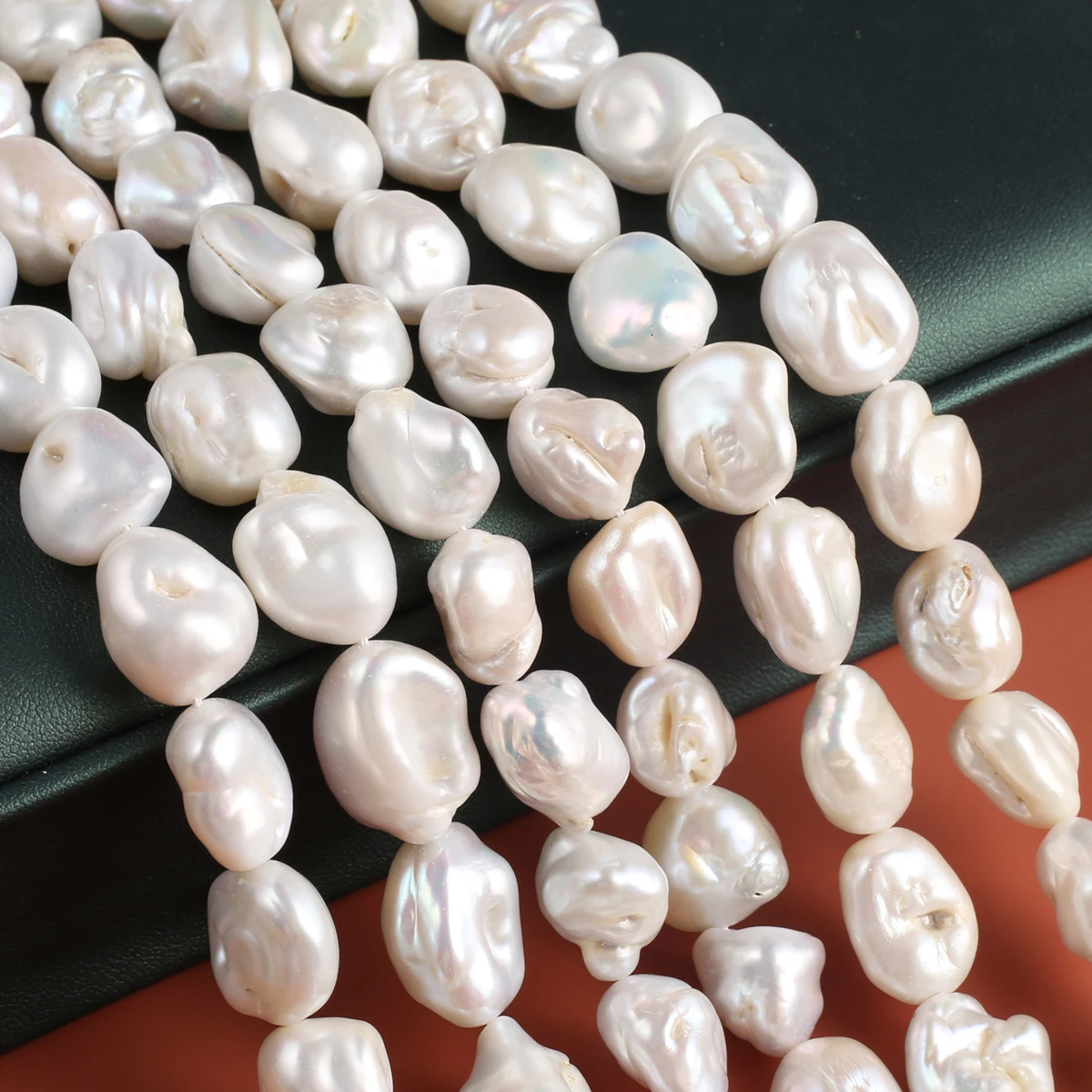 

Natural Pearl Large Shaped Bead Exquisite Shape Elegant Appearance for DIY Jewelry Making Handmade Bracelet Necklace Length 36cm