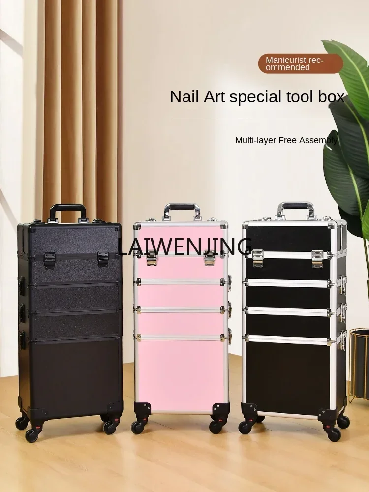 

HLZ tie rod multi-layer portable heel makeup embroidery artist special eyelash manicure toolbox