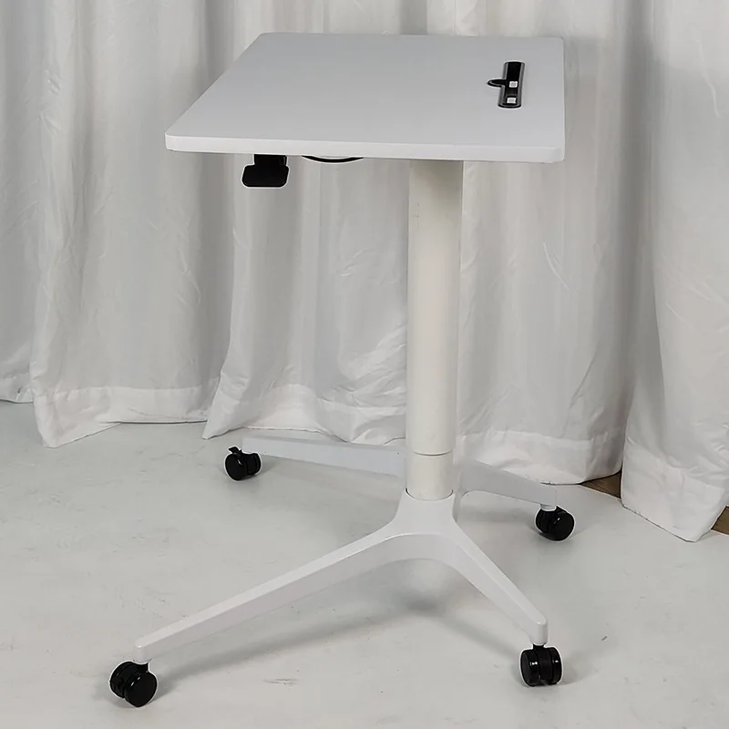 Pneumatic automatic lifting table Movable notebook computer table Standing desk Lecture table Writing desk