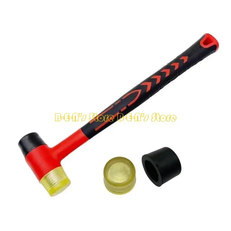 Y1AD Multi Purpose Rubber Hammer Heavy Duty Mallet Ergonomic Handle Rubber Hammer