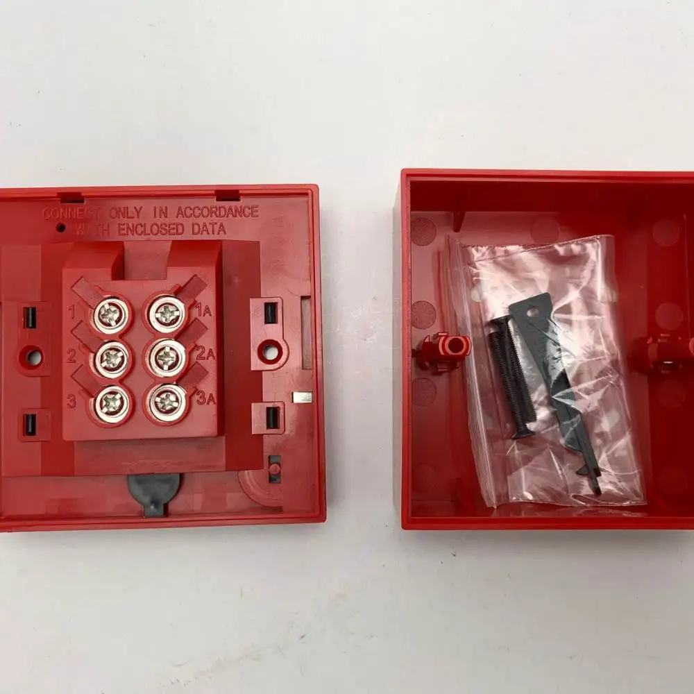 Manual Fire Alarm Button Red Resettable Emergency Switch Security Access Control Device For Indoor Industrial Site
