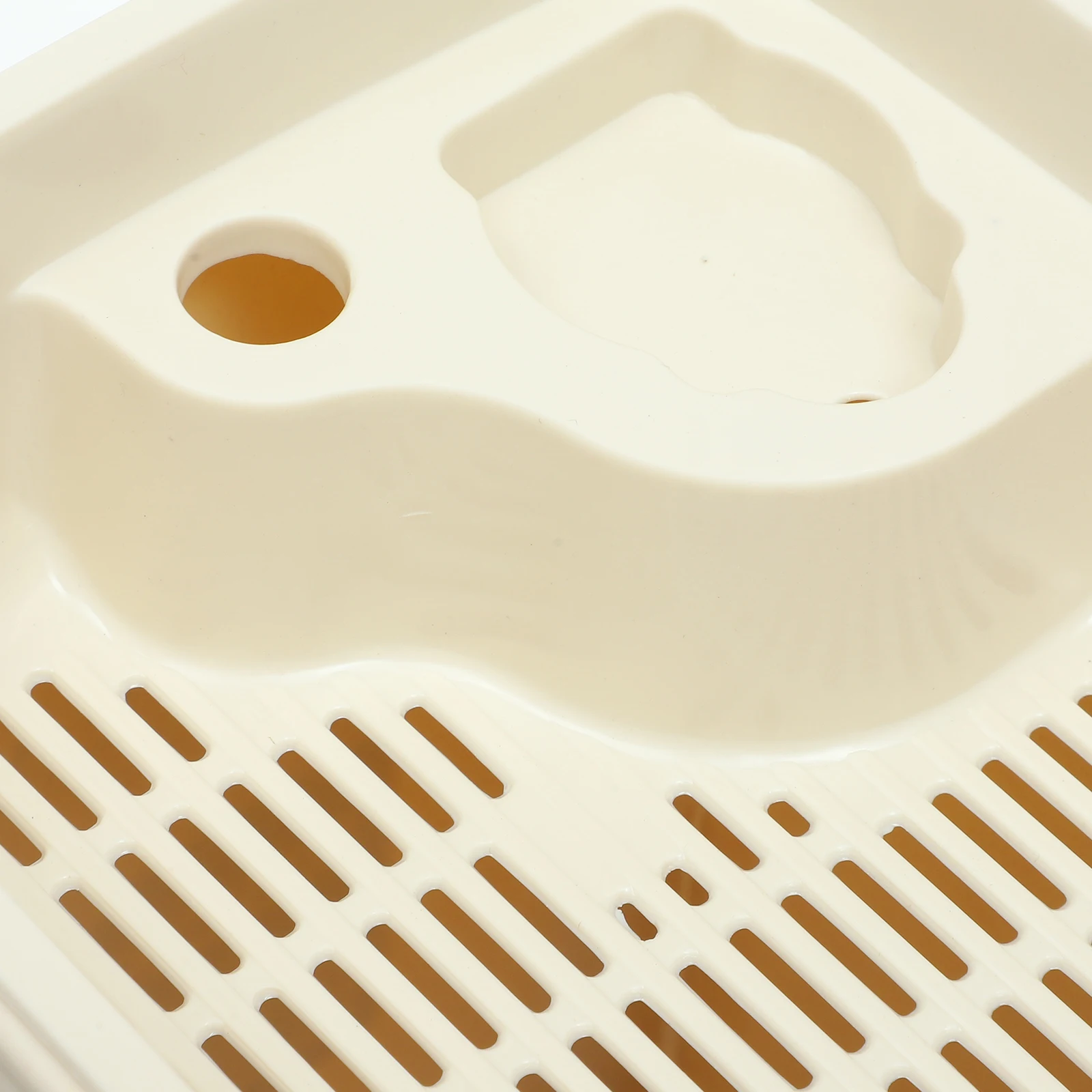 

Plastic Filter Tea Trash Can Large Capacity One Button Open Kitchen Office Garbage Bin Wastebasket Trash Can Garbage Bin