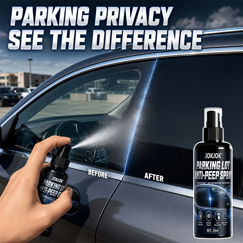 JOKJOK Car Window Privacy Film Night Use Anti Peep Reduce Inside Visibility Side Rear Auto Window Transparent Privacy Sticker
