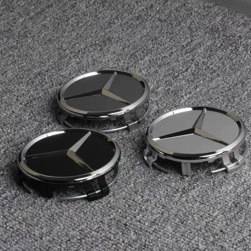 4pcs 75mm Car Wheel Center Caps Rims Hub Caps For Mercedes Benz W204 205 A B C E S CLA CLK ML GLK GLA GLB GLC CLAS Accessories