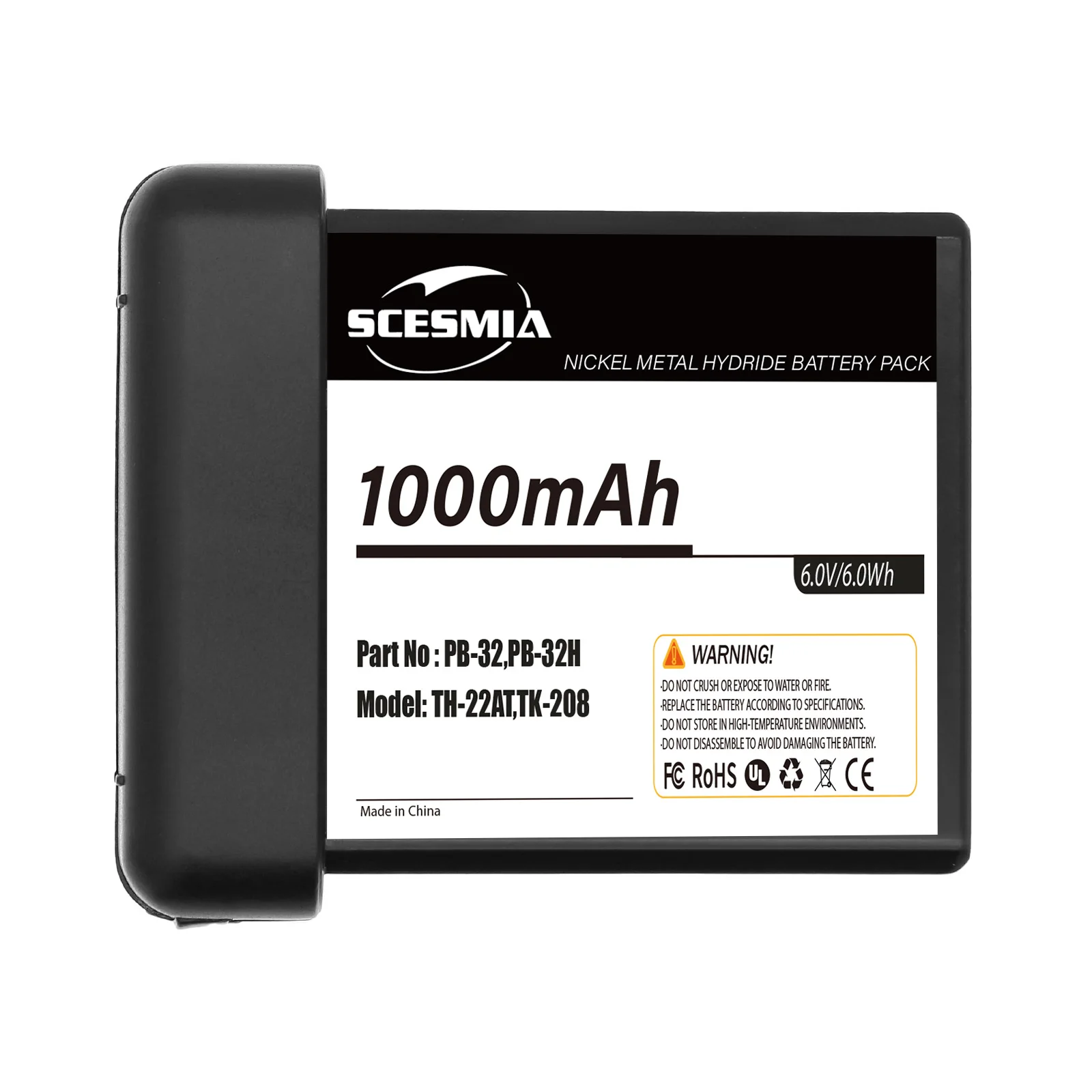 

1400mAh Battery PB-32 PB-32H PB-33 PB-34 TK-208 TK-308 TH-22AT TH-42AT TH-20B TH-30B H-79A TH79A TH-208 TH-308 TK-44AT