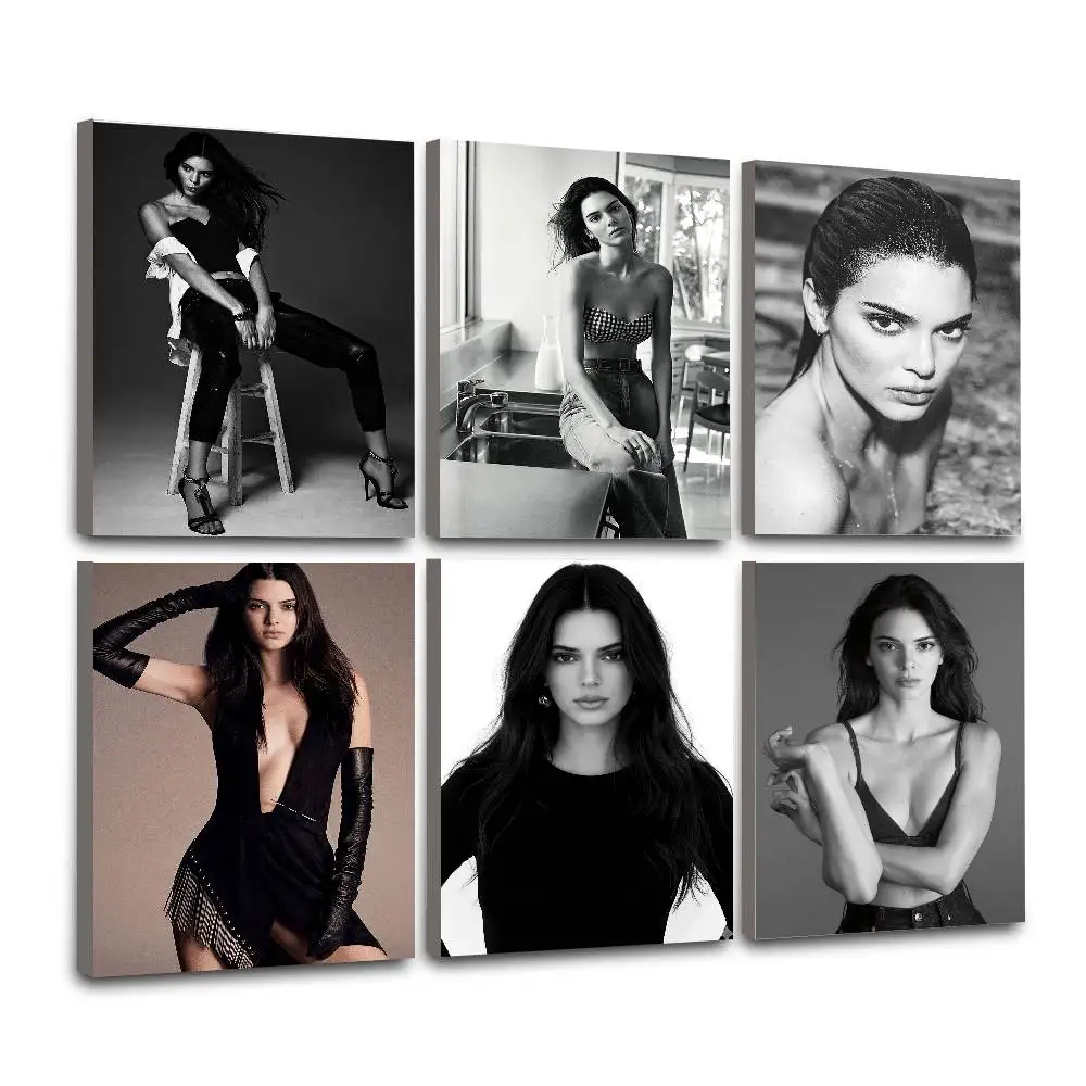 Model K-Kendall Jenner lassic Cover Canvas Painting Print Poster For Living Room Wall Art Home Decor Pictures Gift