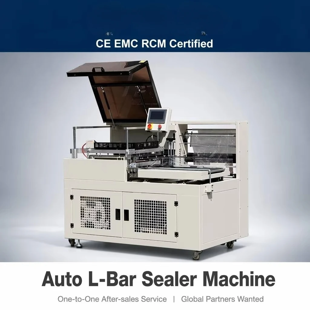 Automatic Heat Shrink Packaging Machine L-Bar Sealer Tunnel Sealing Equipment for Film Bag and Gift Box