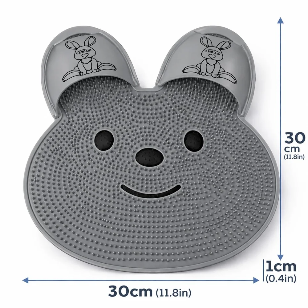 Bathroom Sucker Non-Slip Foot Massage Pad Lazy Rub Foot Brush Two in One Foot Reflex Area Acupoint Care Pad Easy to Clean