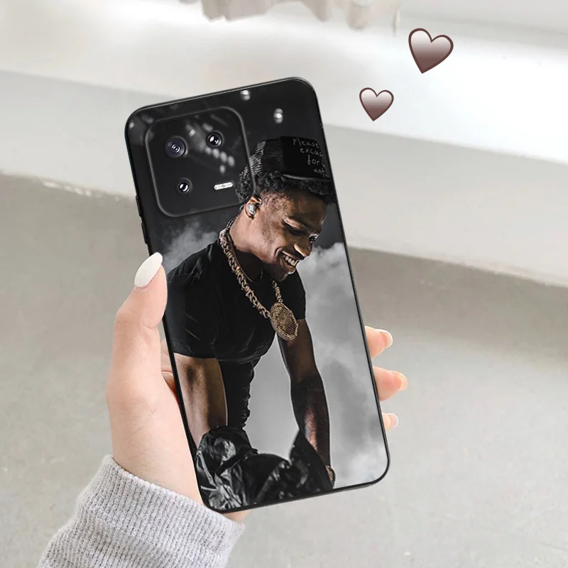 Matte Phone Case for Redmi Note13 Pro 5G 4G Note 12 12c 13c Xiaomi 12X 12T 13 Lite Roddy Ricch Black Soft Cover