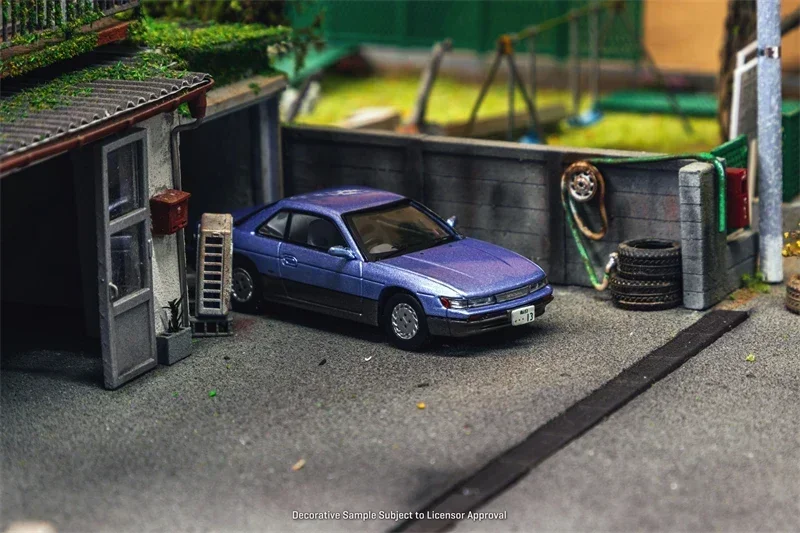 Jcollection 1:64 Silvia S13 Blau/Graues Druckguss-Modellauto