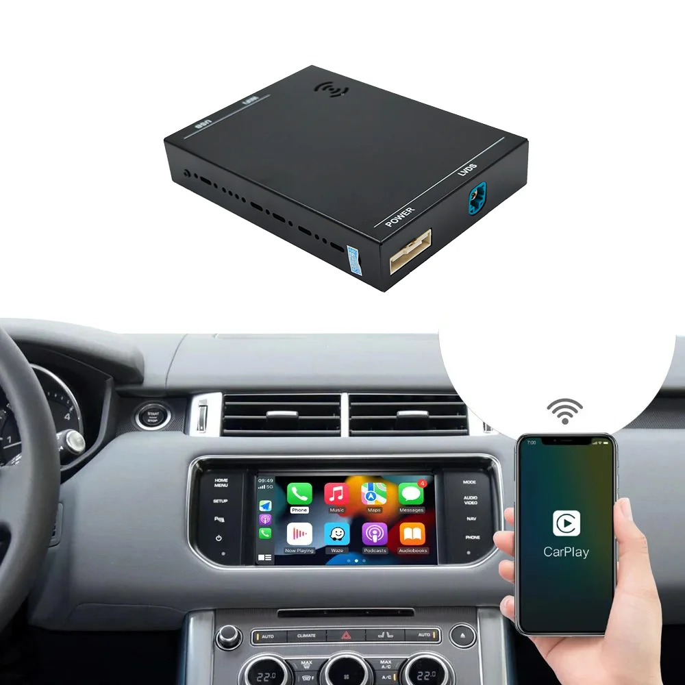 Wireless CarPlay Android Auto Box For Land Rover/Jaguar New Discovery 4 Voque Range Rover Freelander2 XE XF XJL F-TYPE