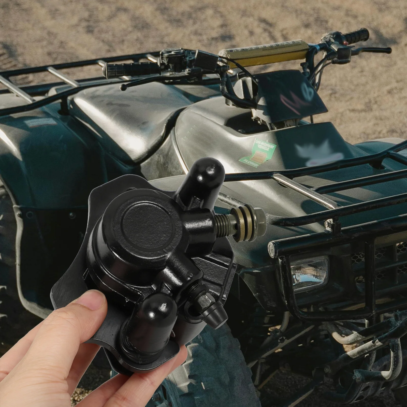 

Motorcycle Rear Brake Caliper Atv Brake Caliper Compatible 50cc-250cc Durable Simple Installation Accurate Braking