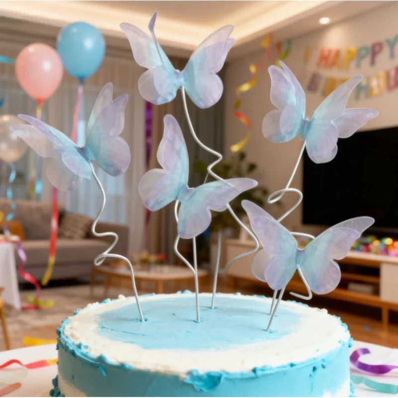 DIY Craft Cake Decorations (3D Butterfly) - Cupcake Toppers & Birthday Wedding Cake Decoration Supplies