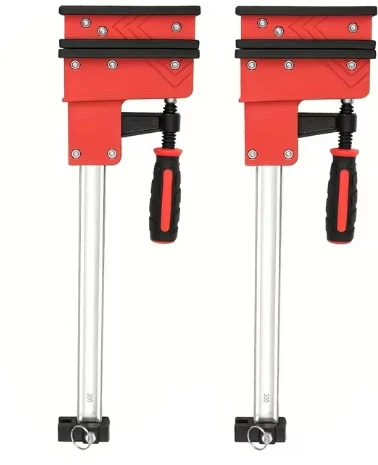 Parallel Clamp Set, Woodworking Rod Clamp Parallel Jaw Rod Clamp for Woodworking Cabinet Metal Working DIY