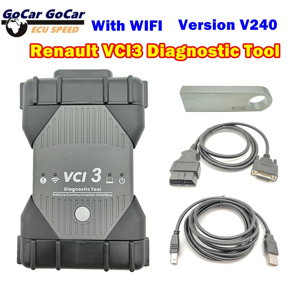 

Newest Updated RENAULT CAN CLIP VCI3 WIFI Support New Cars Till 2025 For Renault VCI 3 Better Than Renault VCI Diagnostic Tool