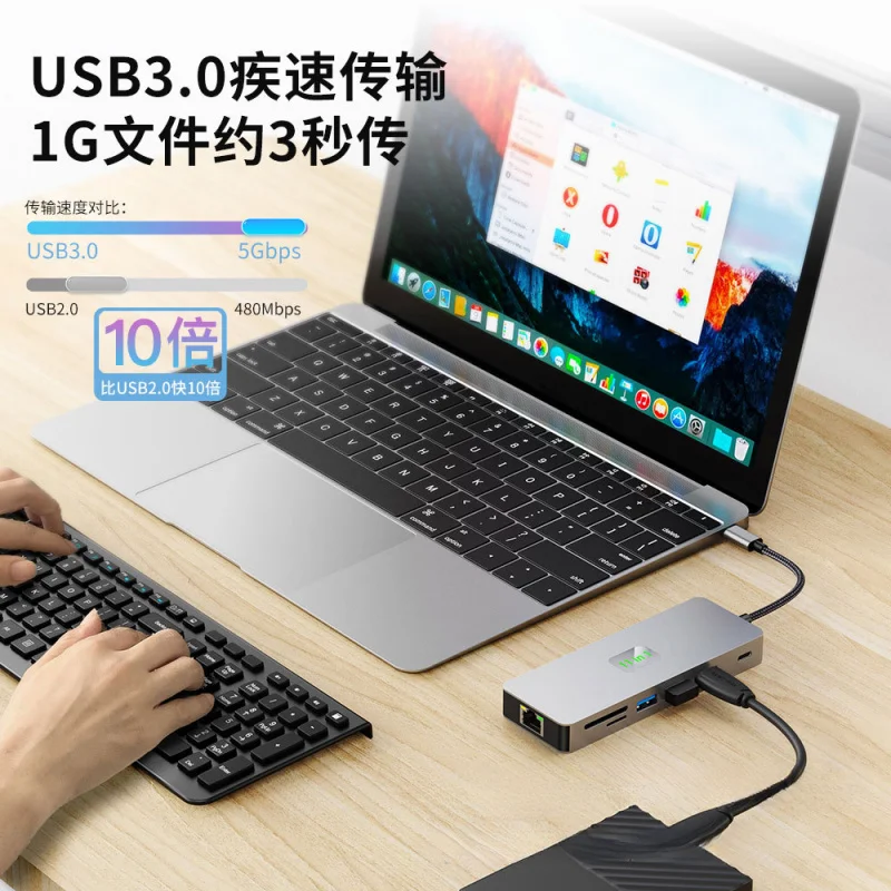 Cross-border HD4K60hSimultaneous Multi-Screen Display11All-in-OneusbExpander Multi-Port Laptoptype-cDocking station