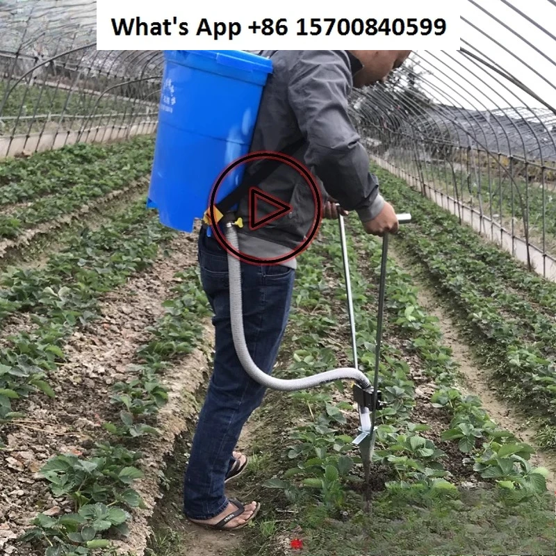 Knapsack fertilization Agricultural tools Top dressing Vegetable spreading fertilizer machine
