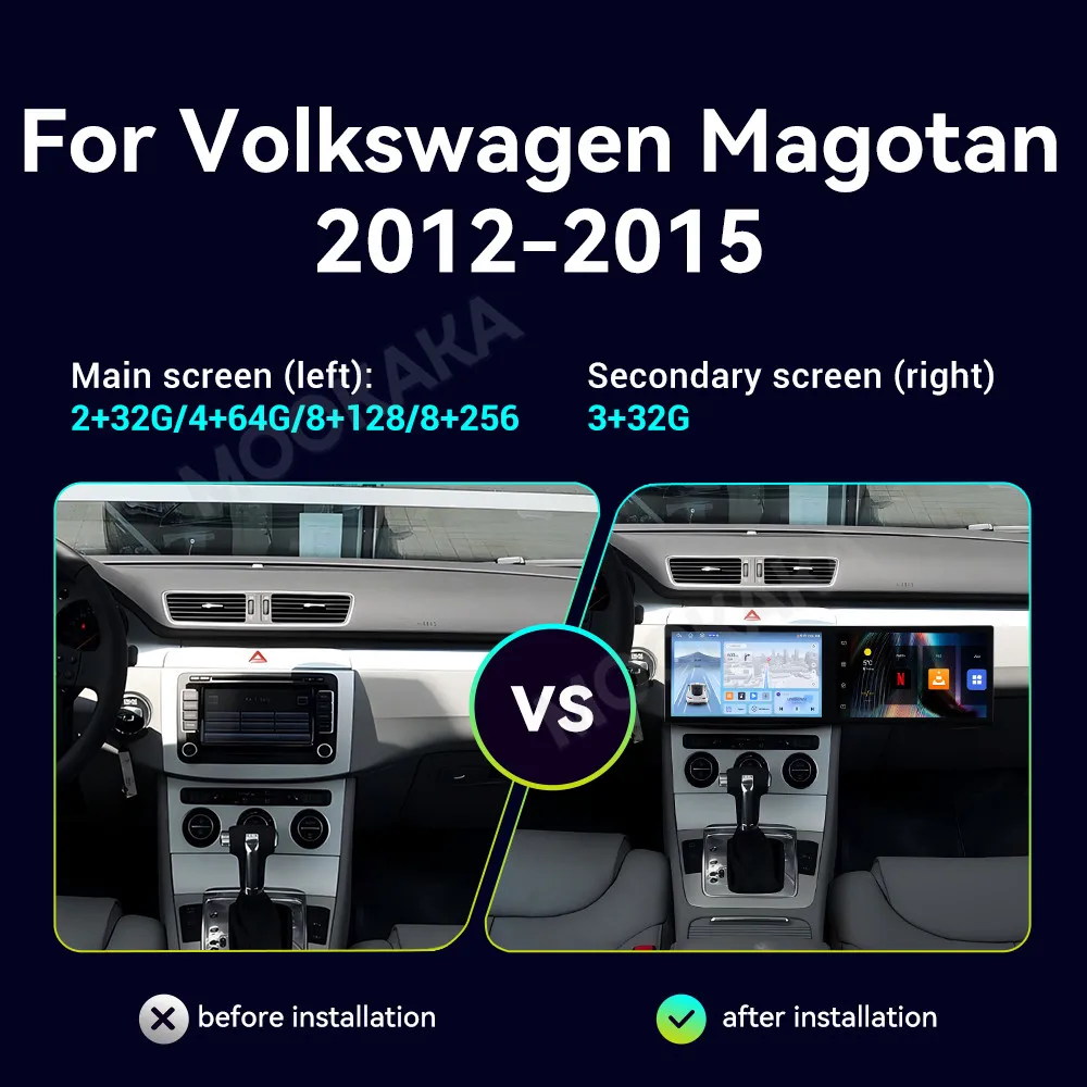 Car Accessories Radio For Volkswagen Magotan 2012-2015 Android Auto GPS Navigation Multimedia Stereo Receiver Head Unit Offline