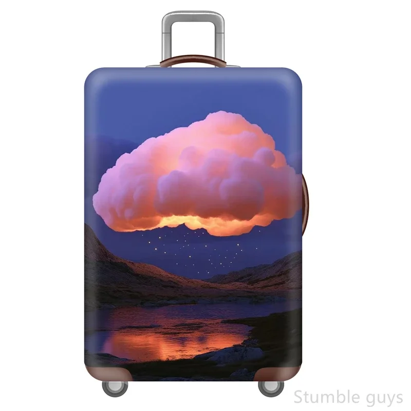 

Elastic Travel Suitcase Cover Protective Dustproof Washable Luggage Protector Durable Accessory For Airplane 18-32 Inch