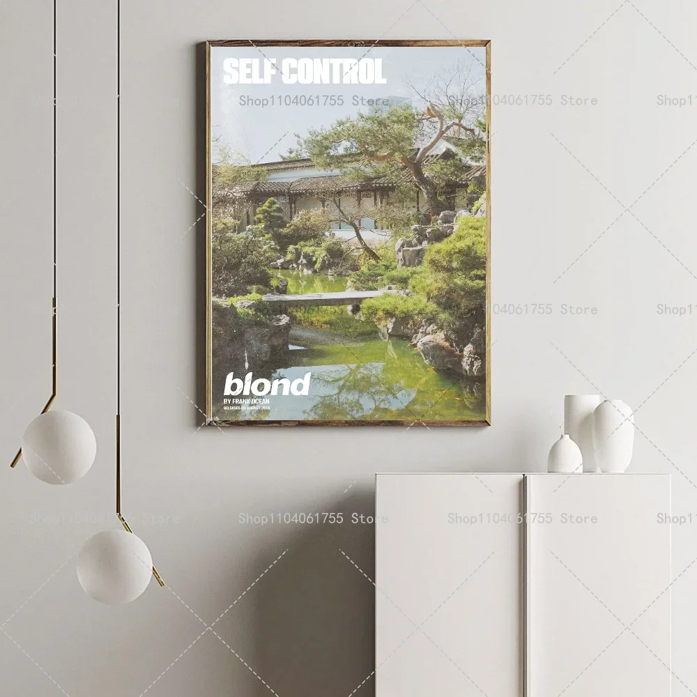 1 قطعة جديد فرانك المحيط شقراء الحنين الترا ألبوم الموسيقى قماش المشارك ذاتية اللصق الفن ورق مقاوم للماء ملصق غرفة جدار ديكور #5