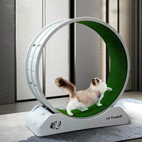 Treadmill For Cats And Small Dog Cat Toys Scratcher Board Cat Exercise Wheel Silent Running Toy Treadmill with Detachable Carpet
