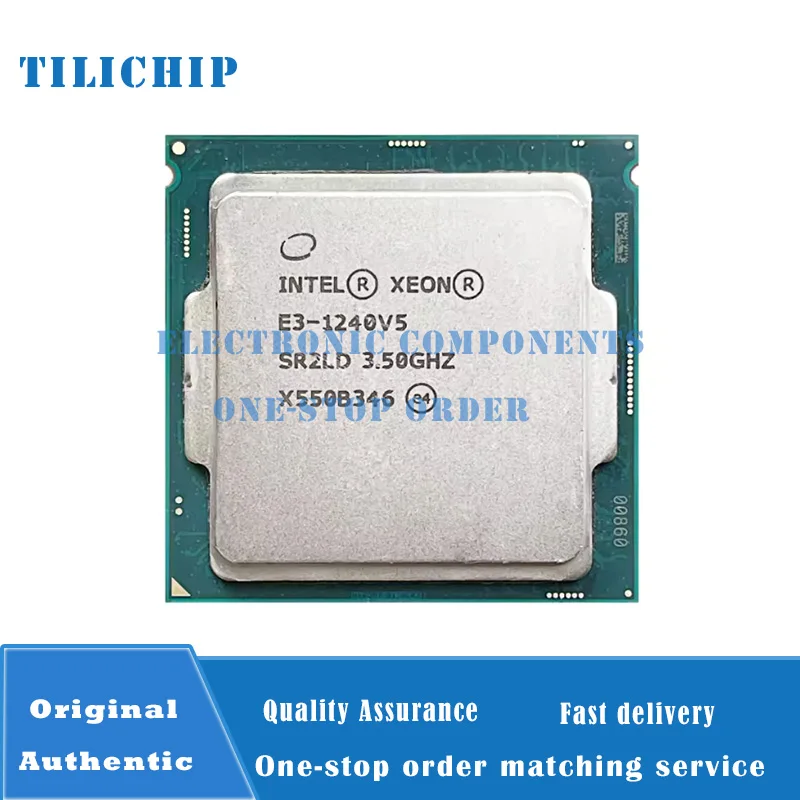 E3-1240V5 4 Cores 3.5GHz 8M 80W E3 1240 V5 Computer CPU Processor Server E3 1240V5 Package Socket LGA1151