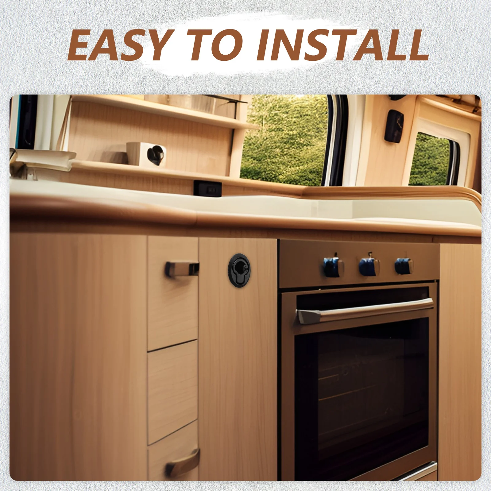 

4Pcs Marine Boat Hatch Latches Rubber Slam Locking Flush Pull Latches for Boat Cabinet Handles Deck Hatch Locks