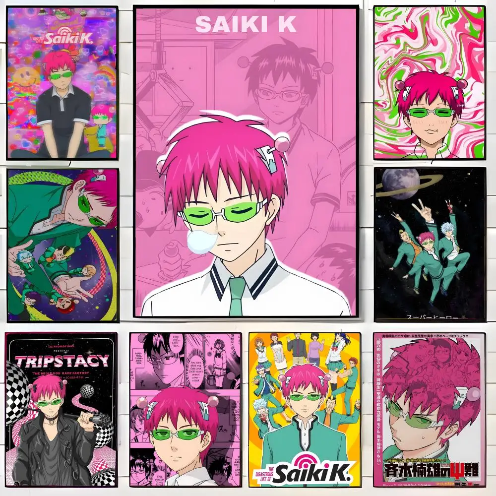 Saiki K Poster, Wandkunstdruck, dekoratives Wandbild, Heimdekoration, Geschenk, ungerahmt