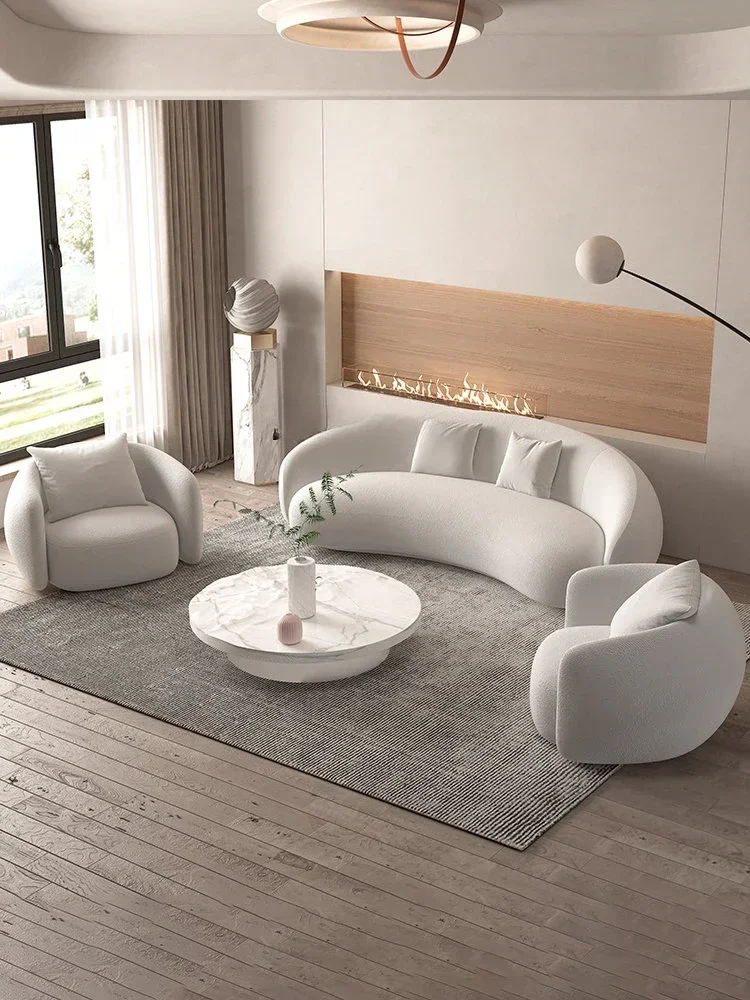 

Italian Banana Sofa Minimalist Shaped Sofa Living Room Simple Modern Arc Cashew Sofa