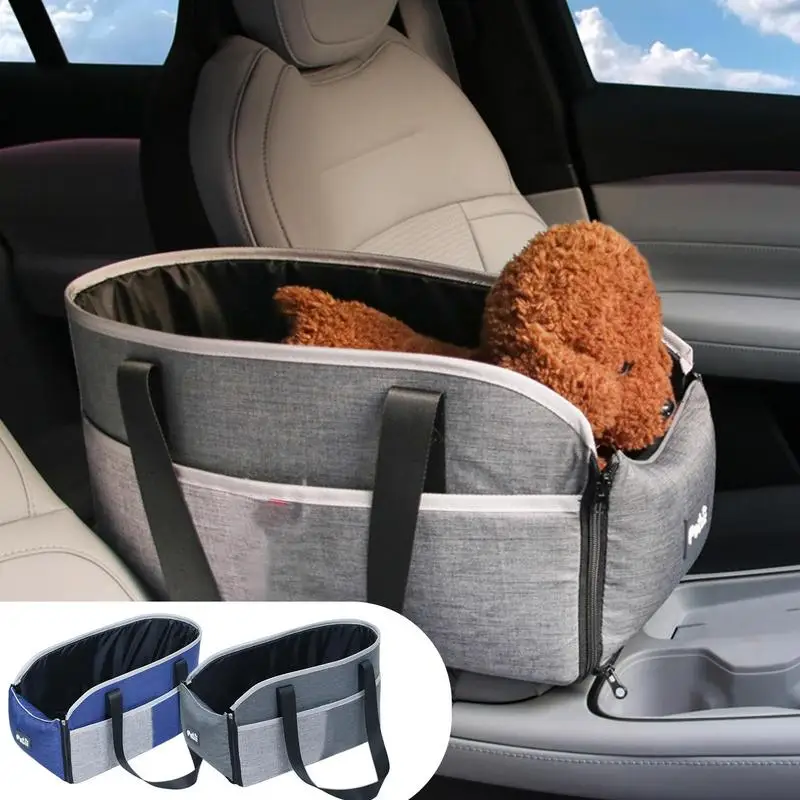 

Small Dog Center Console Seat All-Season Portable Car Seat For Small Dogs Removable Cushion Car Interior Pet Carrier For Balcony