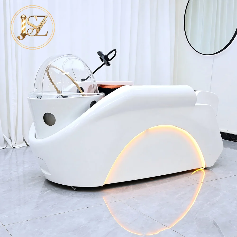

Professional Head Spa Shampoo Bed Full Body Massage Table With Support Bracket Water Circulation Function
