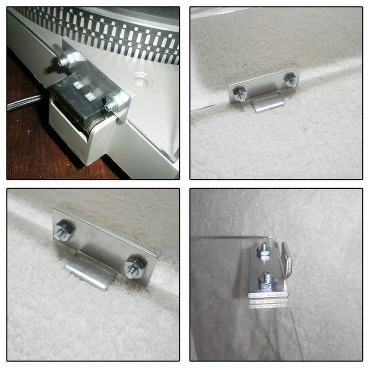 Turntable Dust Cover Hinges Repair Kit for SL-D2 Q3 3200 Hinge Brackets Replacement