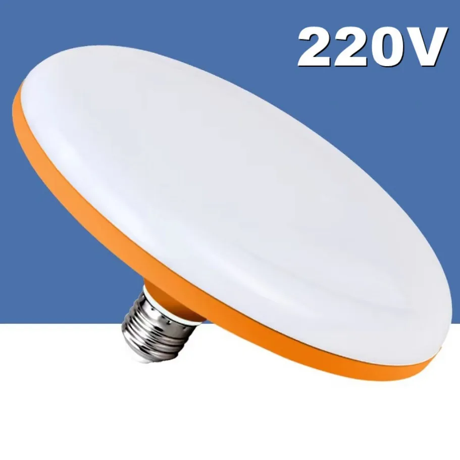 נורת LED מבריקה במיוחד E27 בהספק 65W AC 220V UFO תאורת LED לפנים אור לבן שולחנות מנורות תאורה למוסך טיפוח עיניים E27 תאורת LED