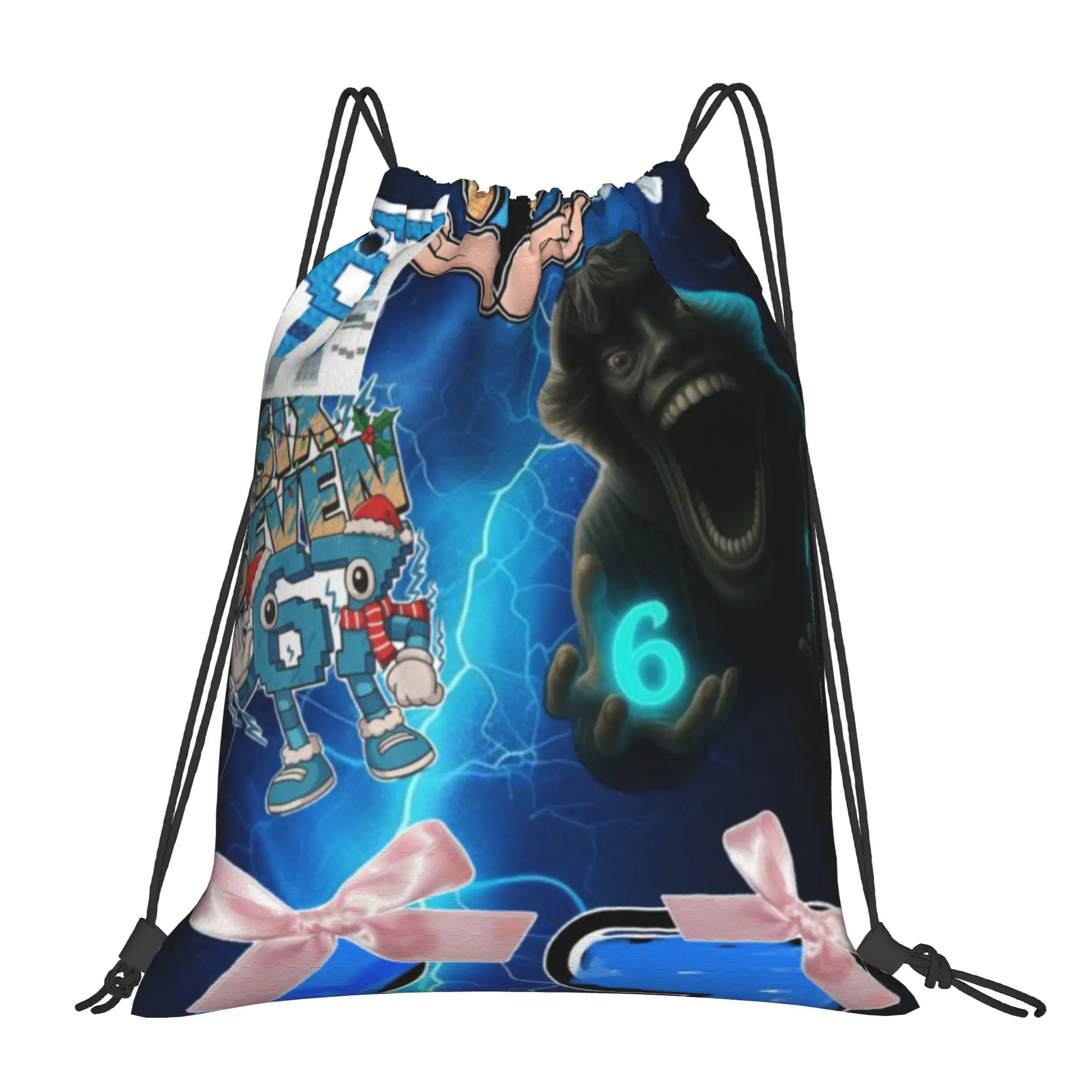 67 six seven meme 7 67 Drawstring Bags Gym Unisex Storage Organize Bundle Pocket Rope Bag