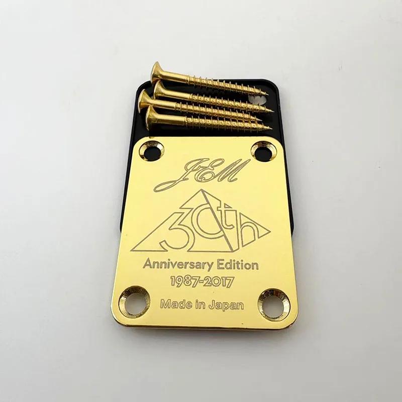 JEM E-Gitarren-Halsplatte 30th Anniversary Edition Gold/Silber/Schwarz – Detail 3