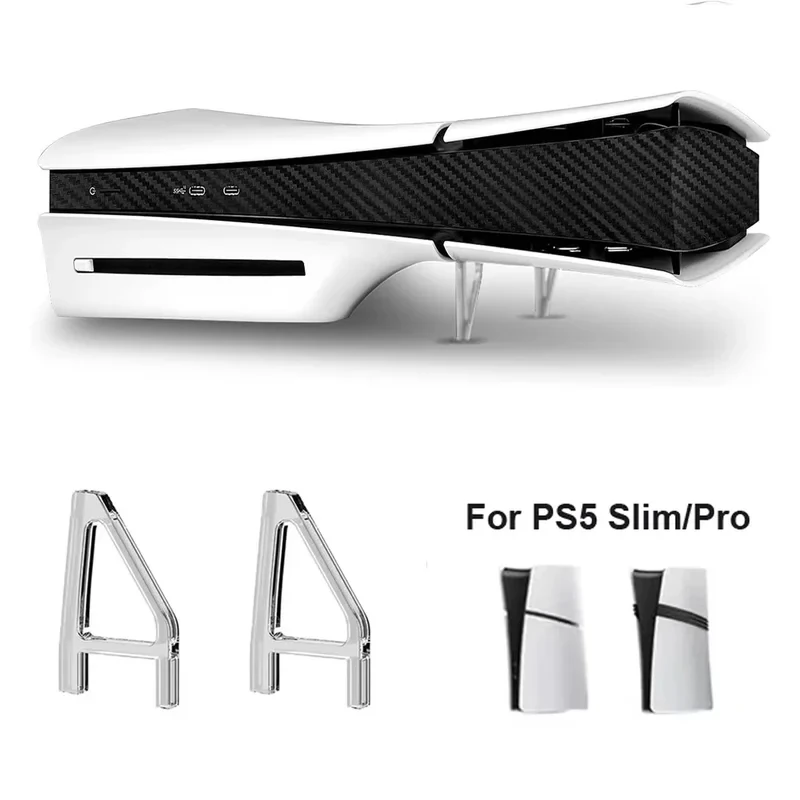 Suporte horizontal para ps5 slim/pro disco/acessórios de console digital suporte acrílico base triangular transparente para playstation 5