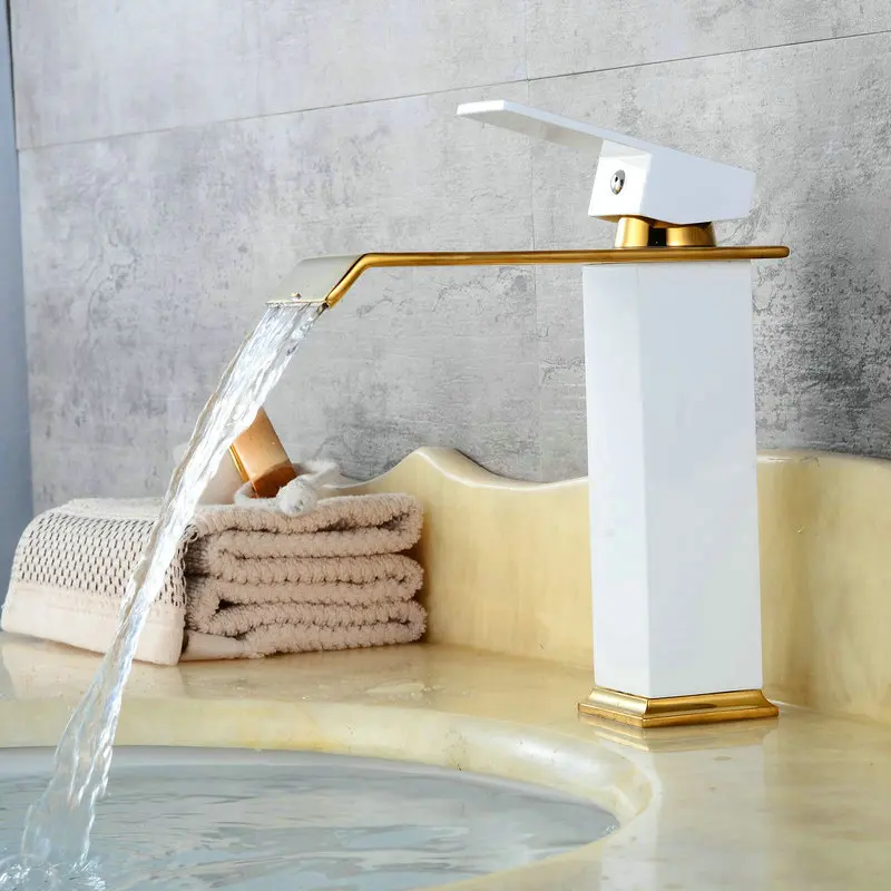 

Однорычажный смеситель для раковины, горячая и холодная вода, настольный, для дома, аксессуары для ванной комнаты