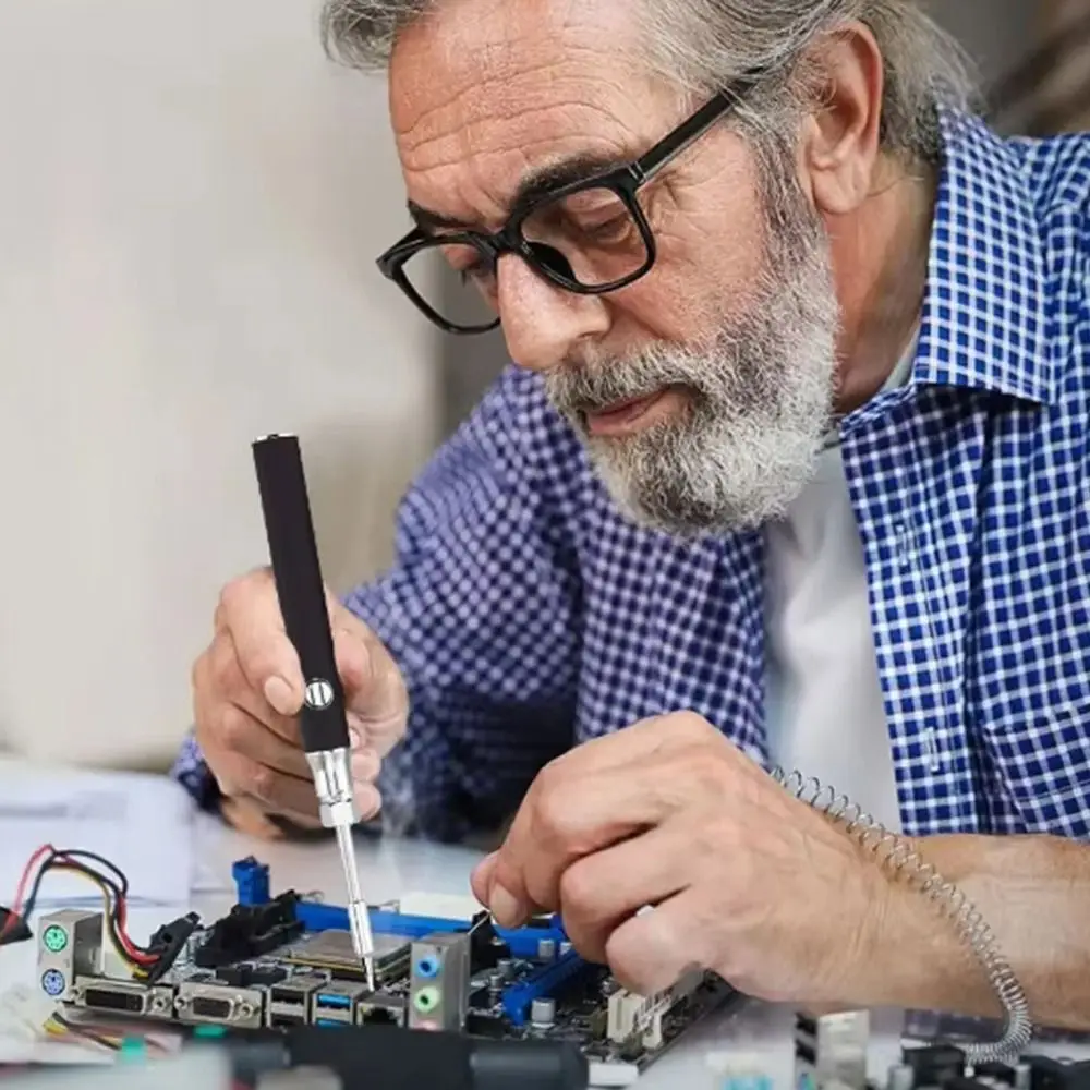 New 1100mAh Battery Electric Soldering Iron Pen 510 Thread Heat Tips Adjustable Temperature Smart Power Pen Solder Repair Tool