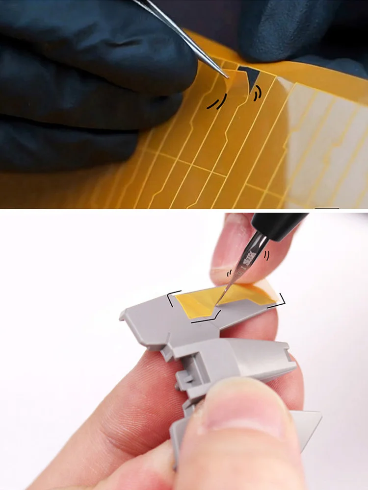 High Precision Pre-Cut Graphic Scribing Tape for Models Duplicate Scribe Lines Easily Add Scribing to Other Locations