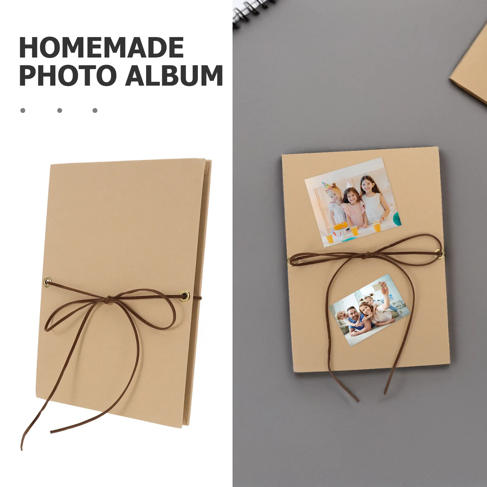 1Set Mini Handmade Accordion Scrapbook Album 8.2x5.9 Inch DIY Folding Photo Album Memory Scrapbook Wedding Anniversary Keepsake