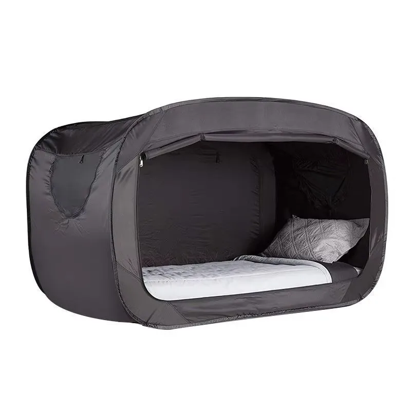 Mosquitera de malla de una sola puerta, impermeable, de una sola capa, completamente cerrada, sin instalación, fácil de plegar