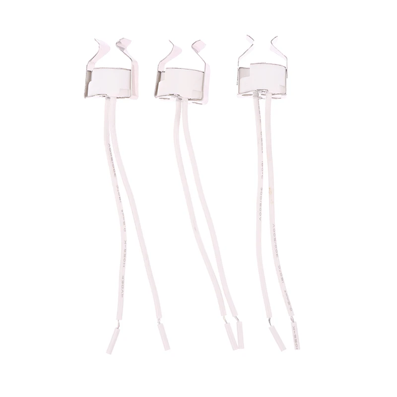 （NEW）3Pcs MR16 GU5.3 G5.3 Socket MR16 Socket Lamp Holder With Bracket LED Halogen Gu5.3 Light Socket White 10cm Silicone Cable