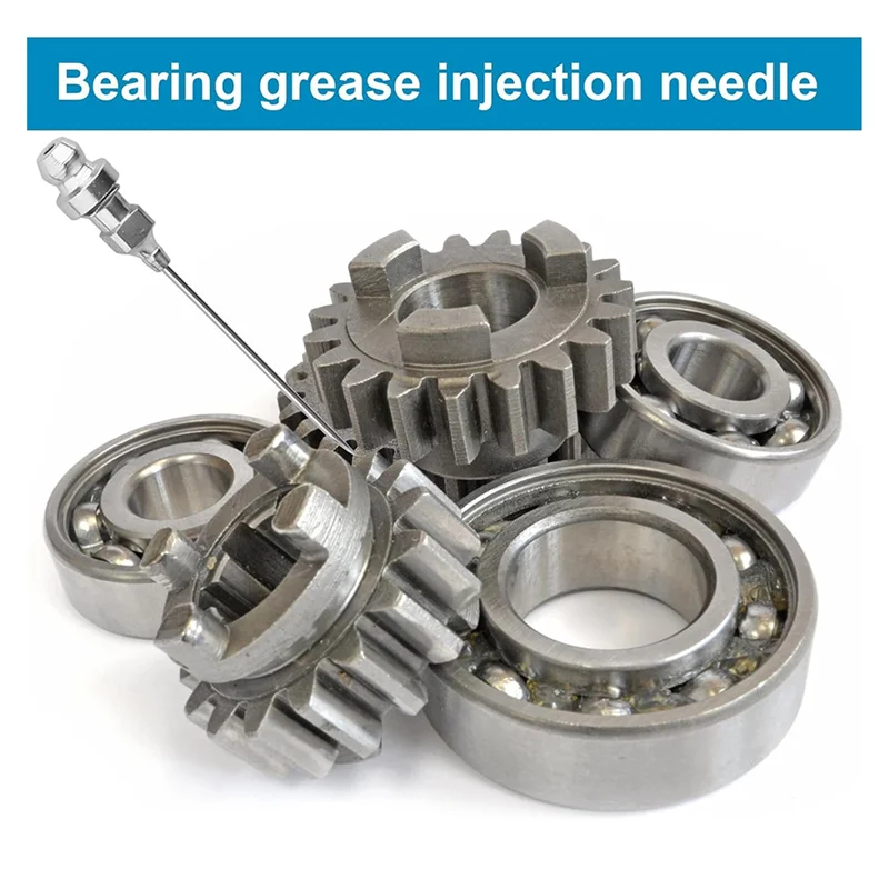 

SEWS-6Pcs Grease Needle Accessory Set Grease Injector Needle Tip Fitting Coupler For Small And Confined Spaces