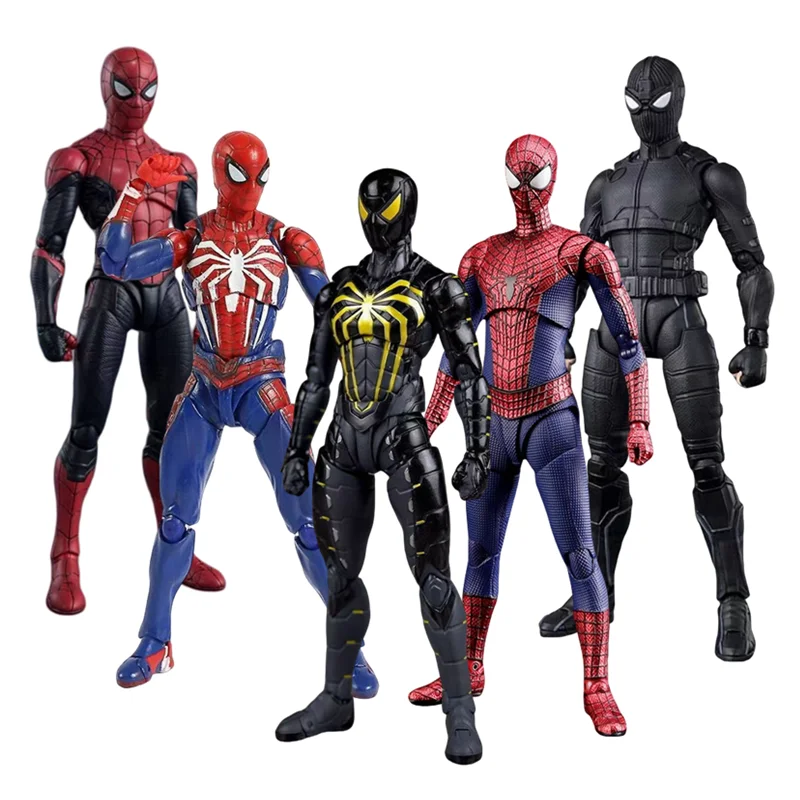 Spider Man Action Figure Game Version Peter Parker Marvel Legend Spiderman Anime Figure Model Toys Collection Gift