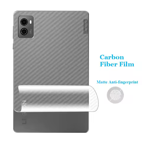 For Lenovo Legion Y700 Gen4 2025 2023 Tab Gen 2 3 3D Transparent Carbon Fiber Back Skin Film Stiker Screen Protector (Not Glass)