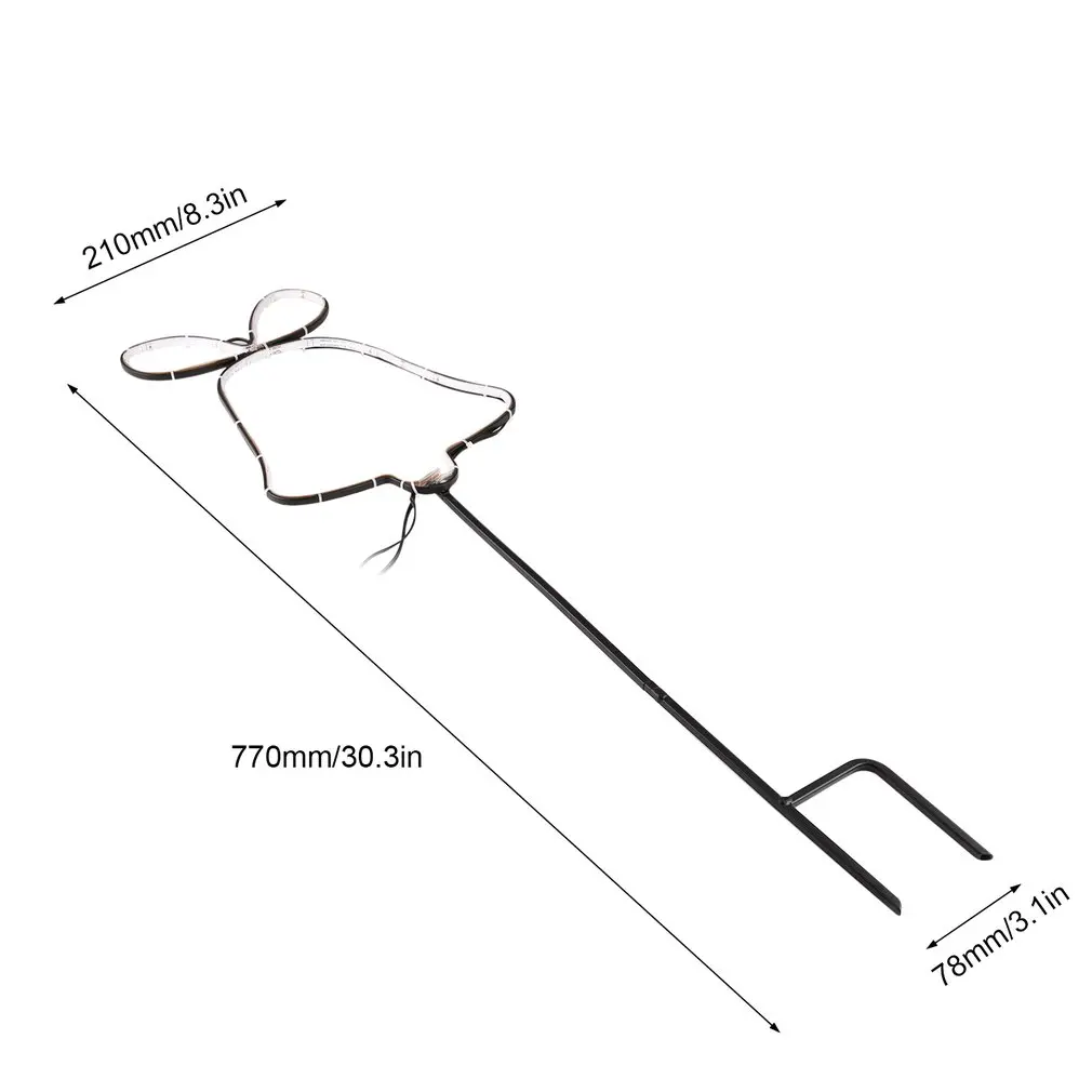 ICOCO 크리스마스 종 모양 네온 사인 조명, 새해 종 벽 조명, 커피 바 벽화 공예, 가정 정원 장식, 3 개/세트