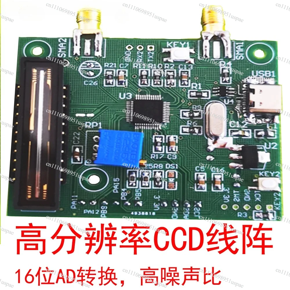 Módulo CCD Linear Array TCD1304, accesorios para espectrómetro óptico de conversión AD de 16 bits de alta resolución