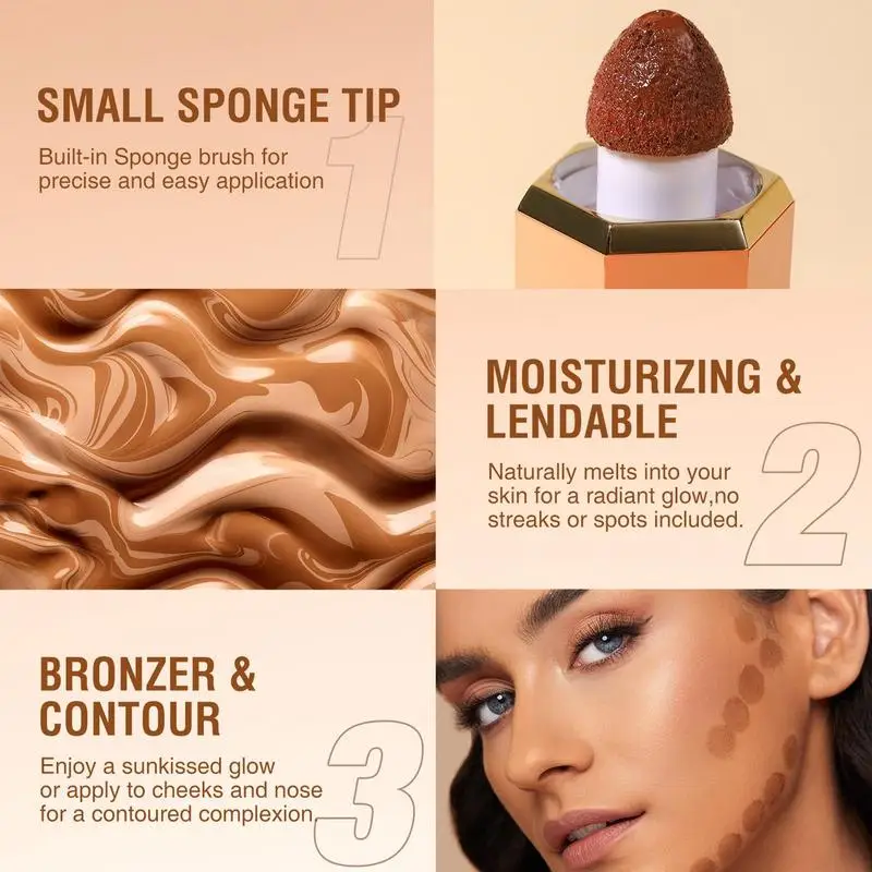 リキッドエクステ長持ちするリキッドコンフォートスティック防水化粧品ライト式メイク用品ソフトエアクッションブラシヘッド